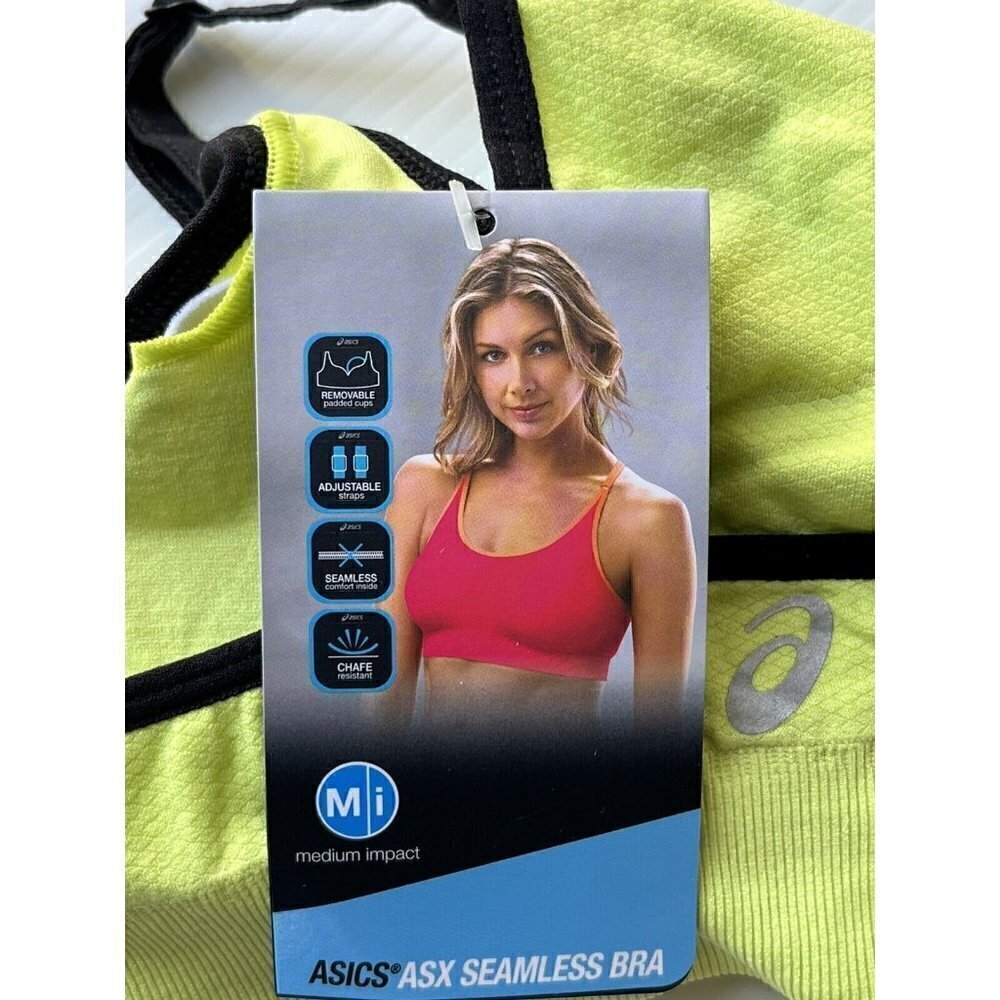 ASICS Womens Green Pistachio Seamless Active Casual Racerback Bra Size XS/S - Picture 6 of 9
